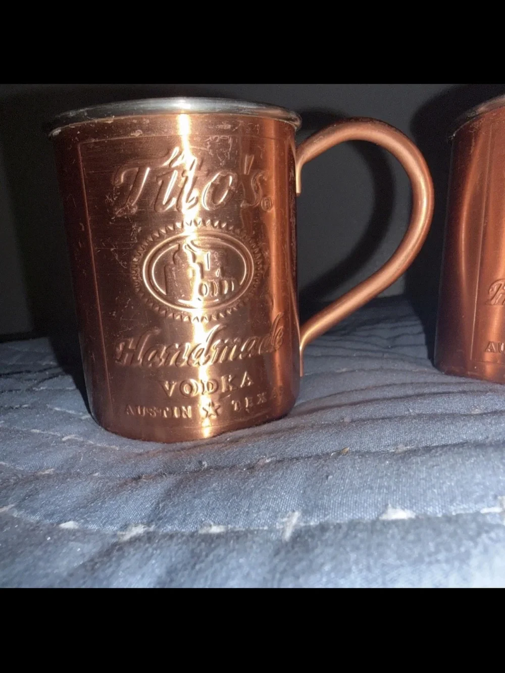 Tito's Handmade Vodka Tito's Vodka Copper / Stainless Steel Lined Mule Mugu lot